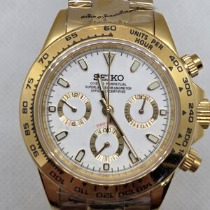 Seiko Gold Chronograph Watch